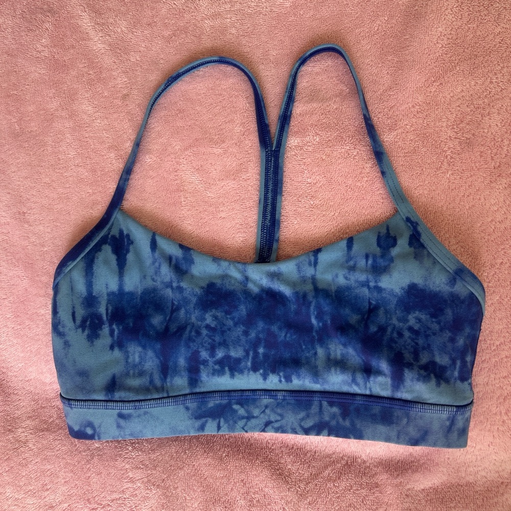 lululemon athletica Blue Tie-Dye Sports Bra